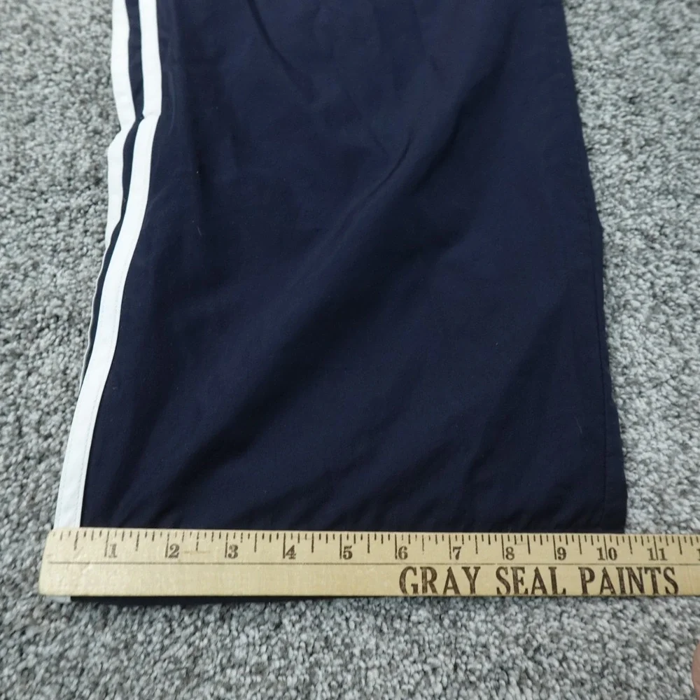 Adidas Pants Mens 2XL Blue Baggy Track Drawstring Jogger Sweatpants Gym Y2K 00s